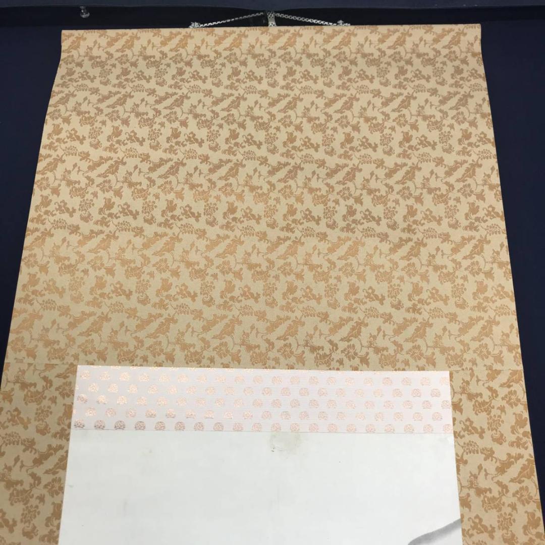 【真作】清水有聲/秋山帰樵図/秋景山水図/山水図/掛軸☆宝船☆AB-502