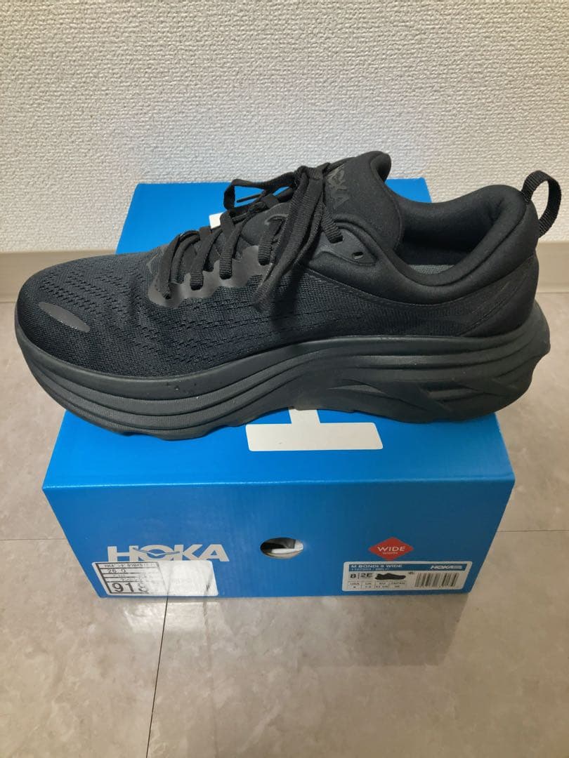 HOKA Bondi 8 Wide ブラック 26.0cm 8