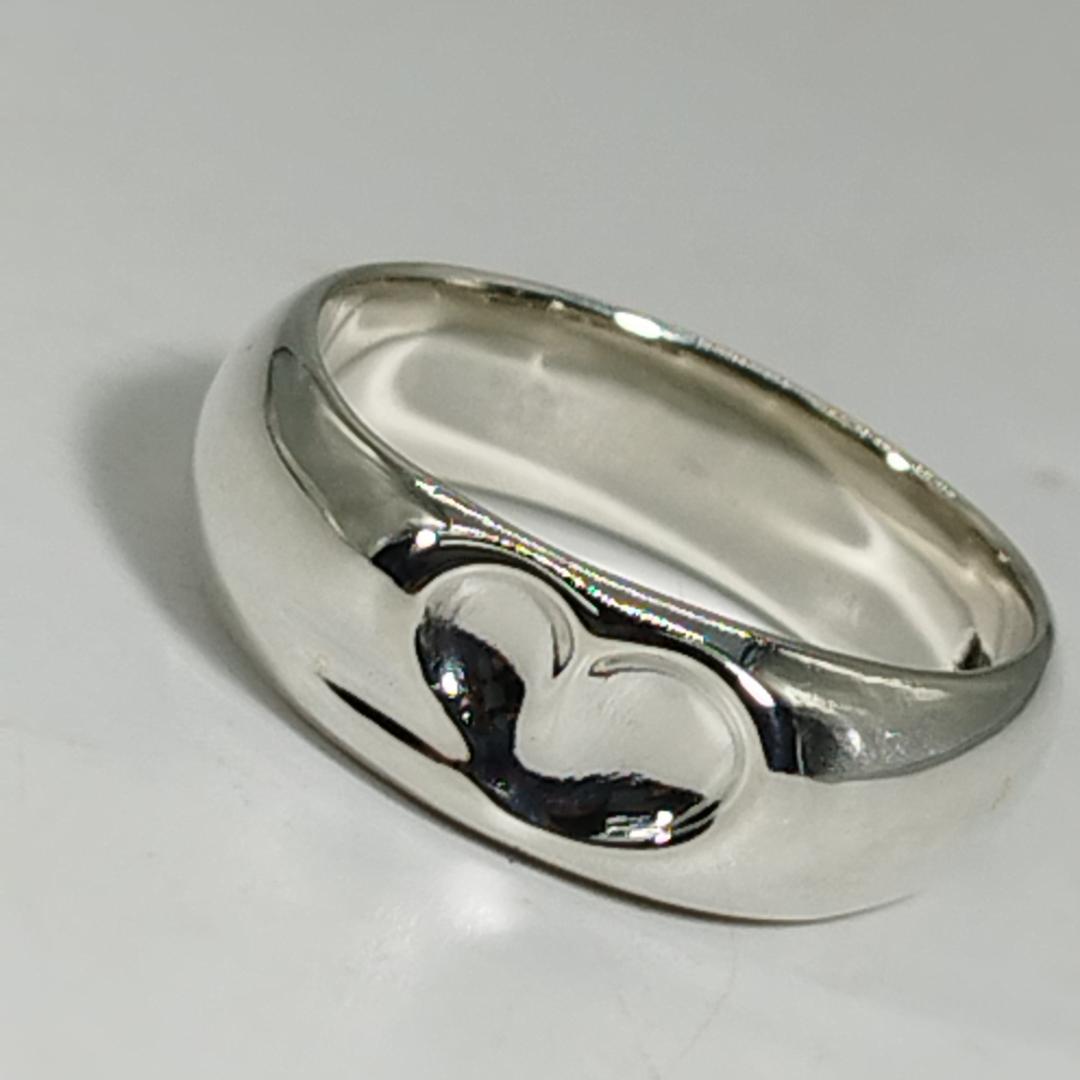 新品仕上げ TIFFANY カーブドハート リング 12号 シルバー925 - メルカリ