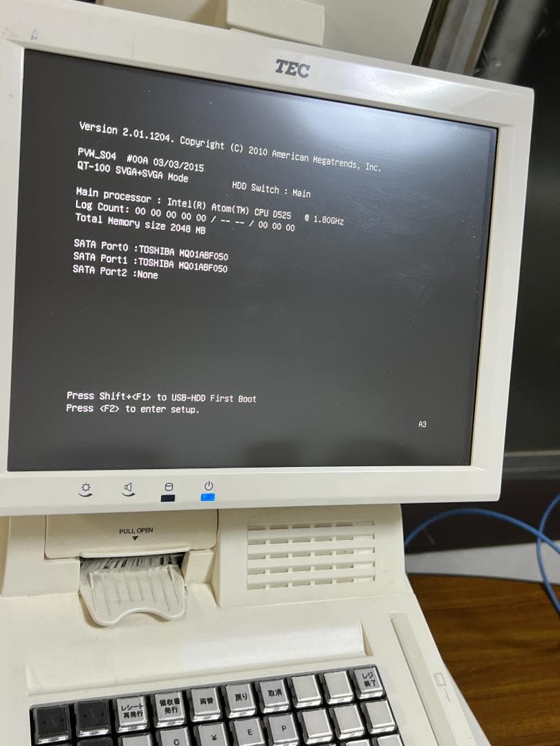 TEC POSレジ QT-100 ShopWork7G+VT-330 新紙幣対応 - メルカリ