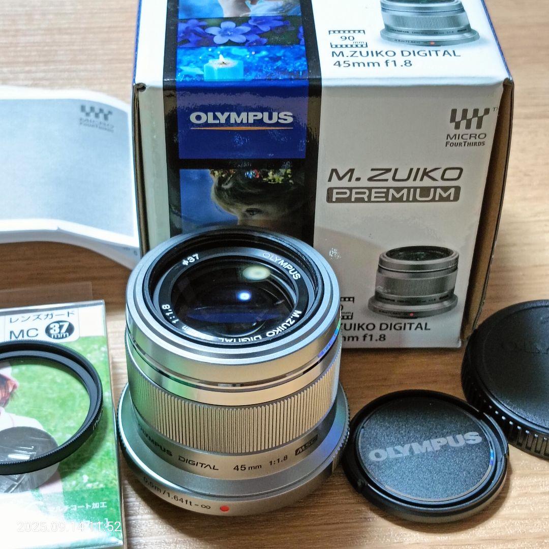極上品OLYMPUS M.ZUIKO 45mm f1.8 レンズフィルター付き OLYMPUS M.ZUIKO DIGITAL 45mm F1.8 実写レビュー