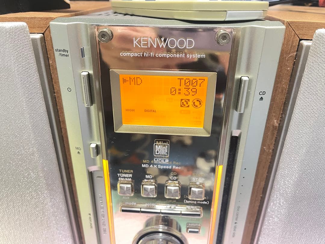 KENWOOD / RD-ES3MD （CD MDコンポ）動作確認済みリモコン付 - メルカリ