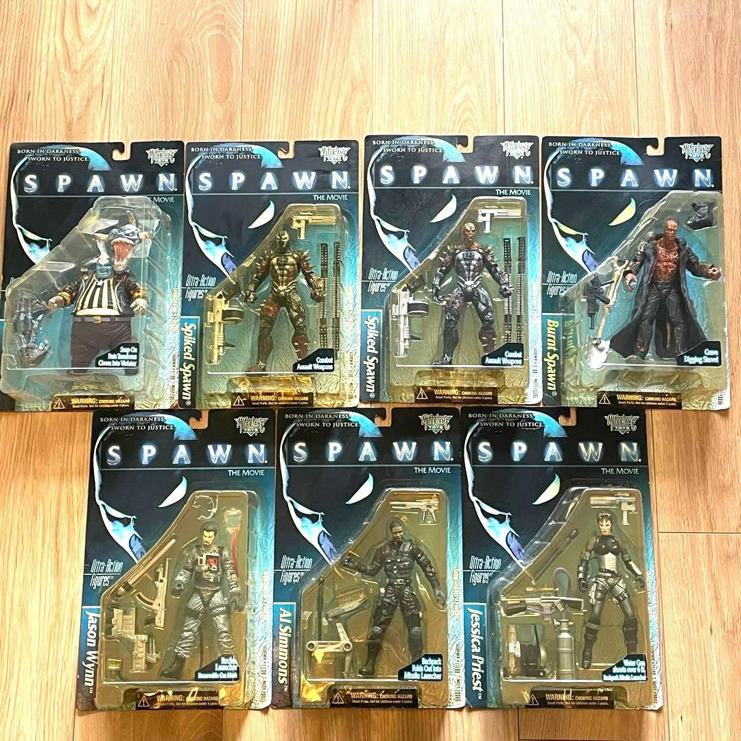 SPAWN the MOVIE 7体セット　スポーン　マクファーレン　アメコミ SPAWN/ スポーン＆トッド・マクファーレン 7インチアクション