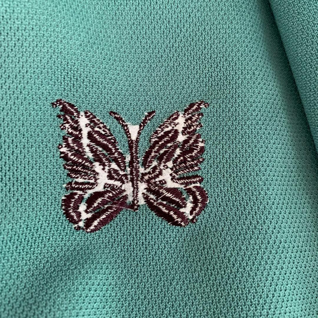 Needles ジャージジャケット M 緑 蝶刺繍 - メルカリ