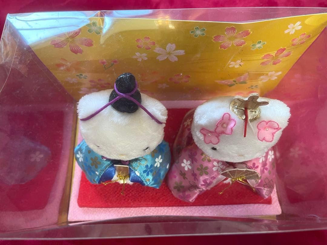 レア☆キティ ダニエル 雛人形 着物 ぬいぐるみ 結婚 ドール 2セット