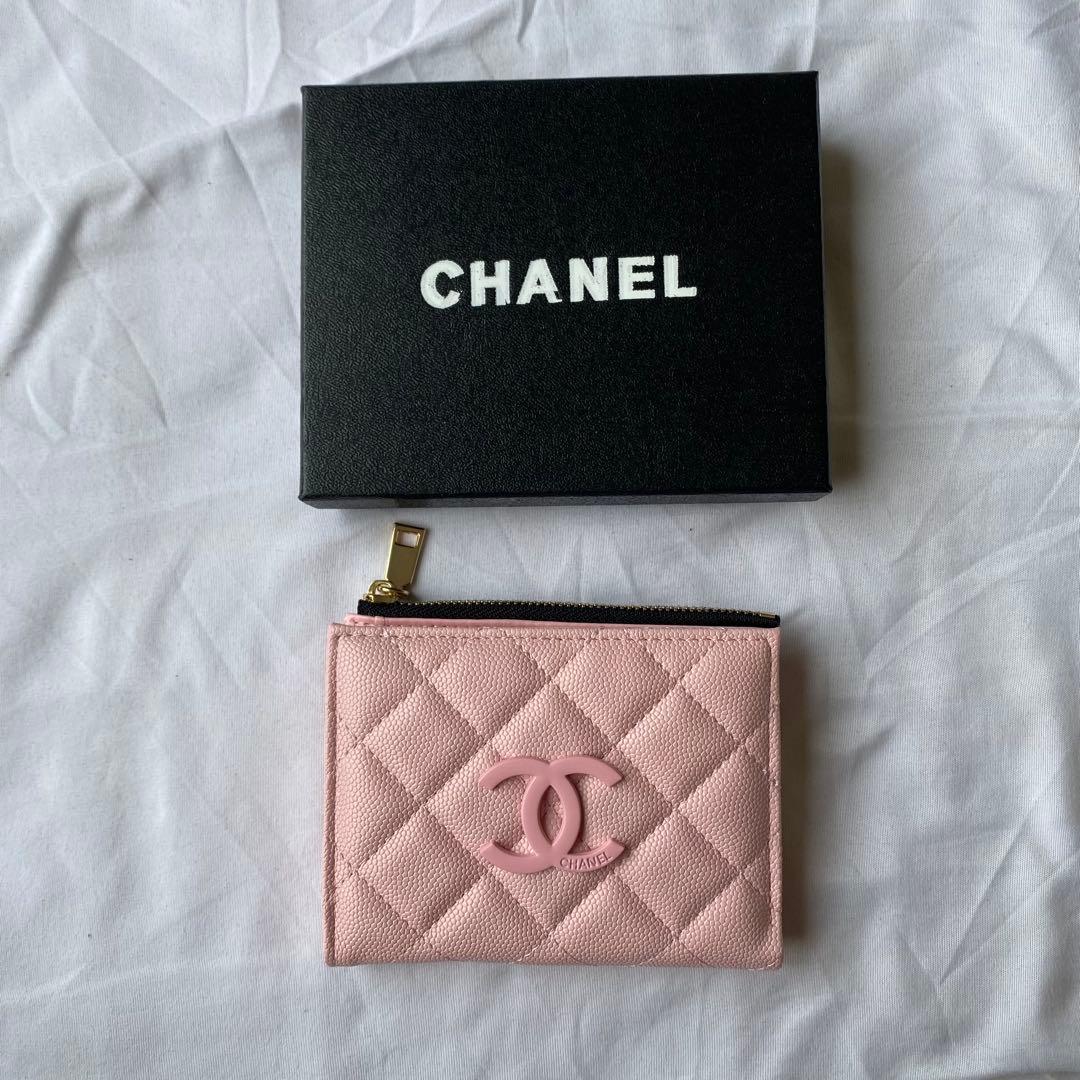 CHANEL ピンク キルティング 二つ折り財布 ノベルティ - メルカリ