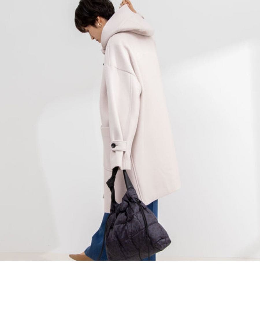 新品 ノーリーズ NOLLEY´S NMPミドル丈ダッフルコート ベビーピンク