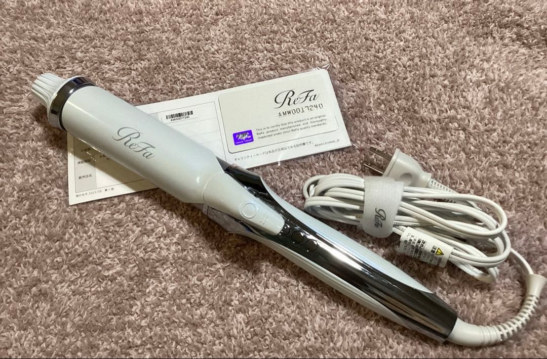 《未使用に近い》ReFa リファカールアイロンプロ　 38ミリ　ホワイト
