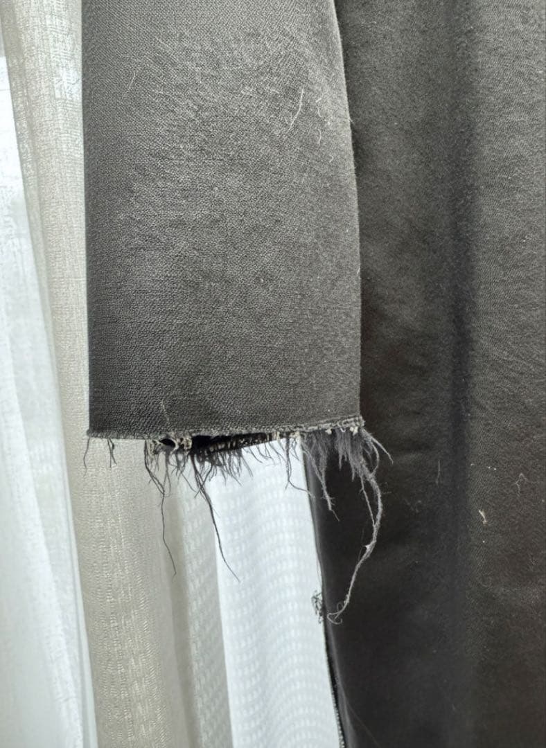 ヨウジヤマモト】B yohji yamamoto 断ち切り ロングコート