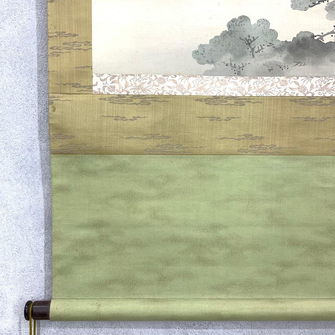 掛軸 美人画 二人 御宮詣 和装 着物