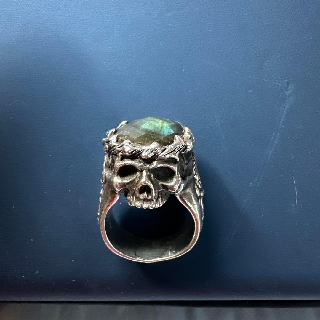 Bizarre ビザール　エレミアスカルリング　19号 BIZARRE - Bizarre ビザール グラウンド スカル リング 約23〜23.5号の