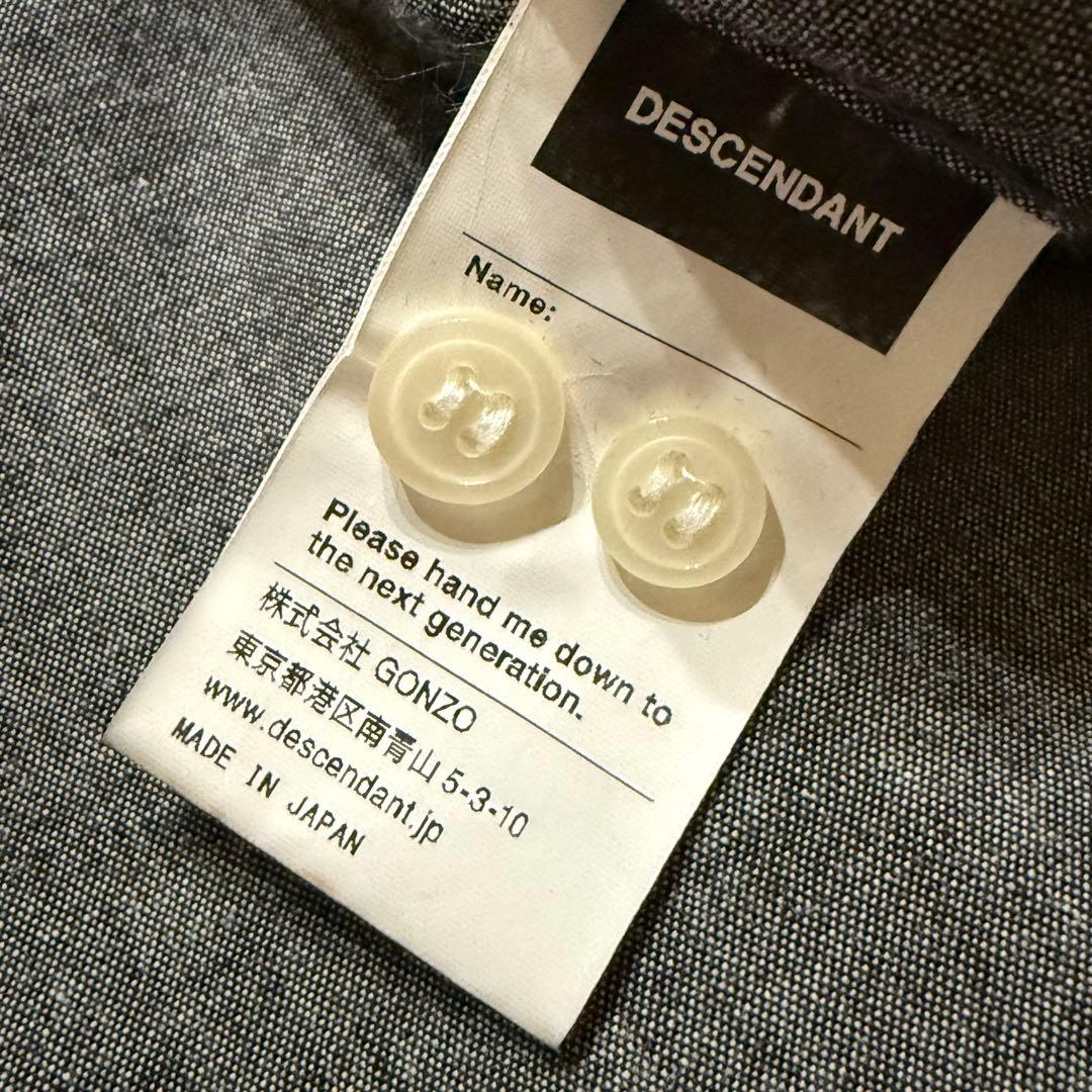 美品/ディセンダント×ロンハーマン 別注 製品染 ロゴ刺繍 シャツ 2