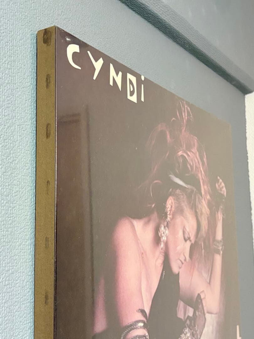 シンディーローパー　特大ポスターパネル　レア　80年代cyndi lauper