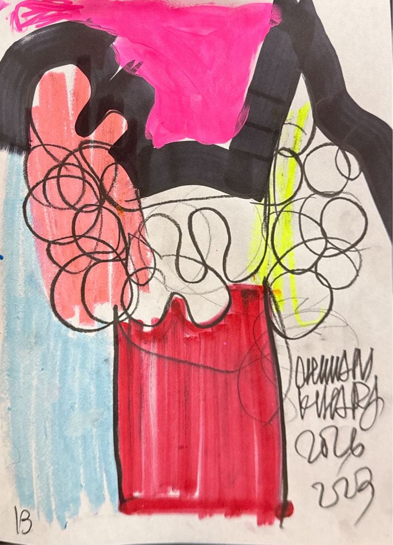 木原千春5分間ドローイング/縄文土器エスキース13 - メルカリ