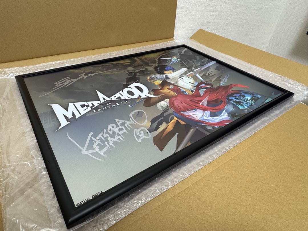 メタファー:リファンタジオ 直筆サイン入り A2メタルポスター 発売記念