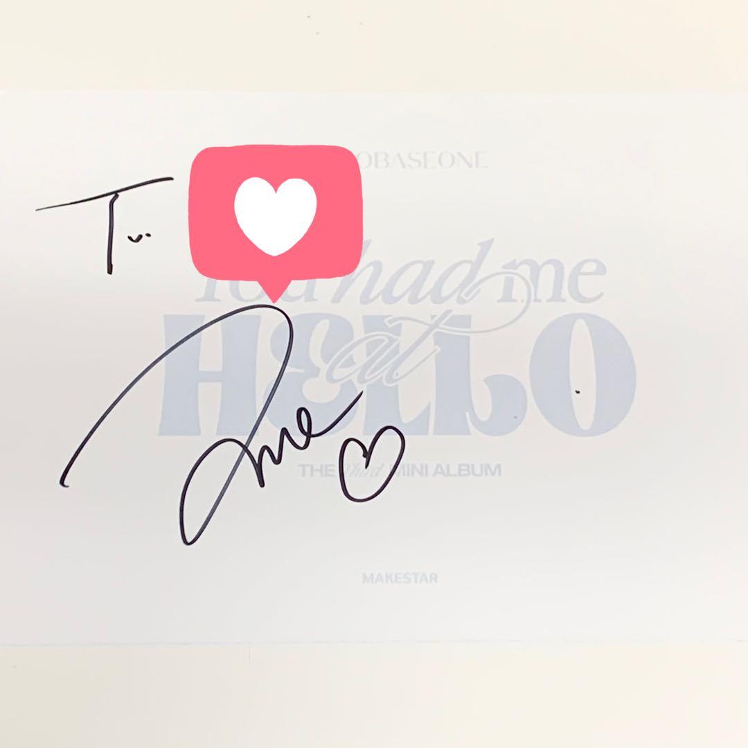 zerobaseone ゼベワン ジャンハオ サイン - メルカリ