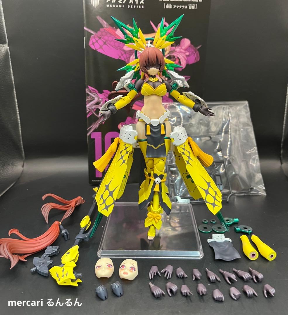 メガミデバイス　皇巫アマテラス日蝕　アメノウズメ 陽光カラー 塗装完成品