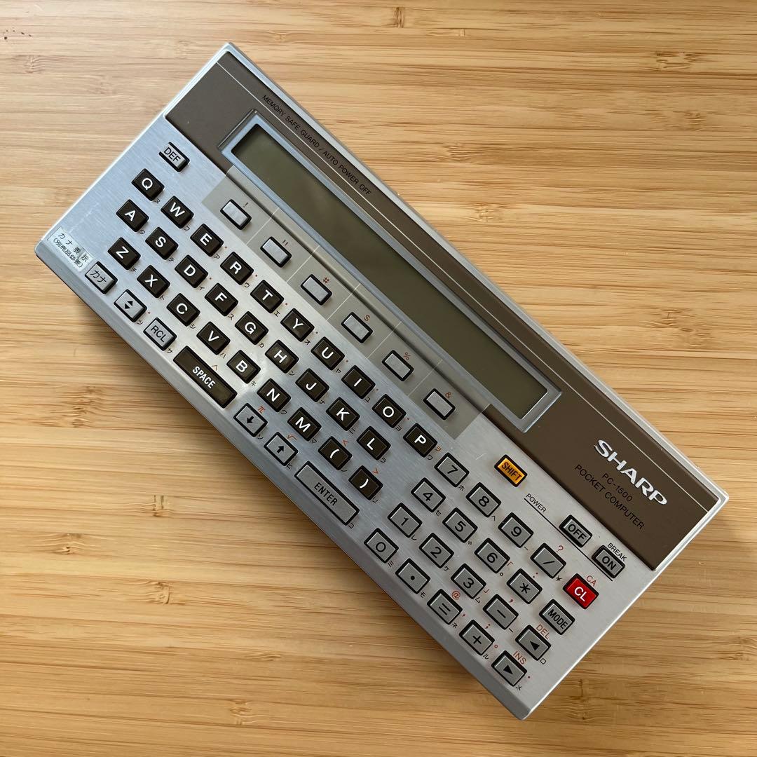 SHARP PC-1500 ポケットコンピュータ ポケコン 純正ケース付き 美品 Yahoo!オークション -「pc-1500」(ポケットコンピュータ) の落札相場