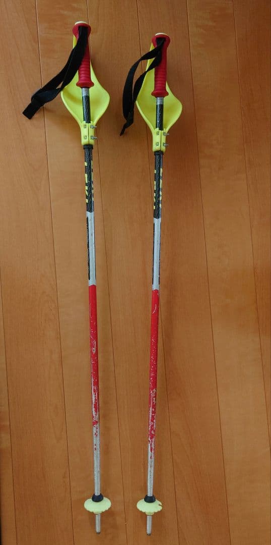 ☆LEKI ☆アルペンスキー用ストック☆95cmパンチカード付き - メルカリ