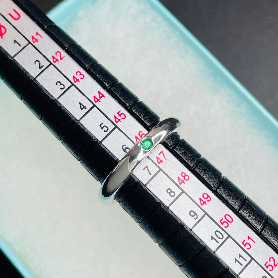 正規品 良品】ティファニー スタッキングバンドリング エメラルド 指輪