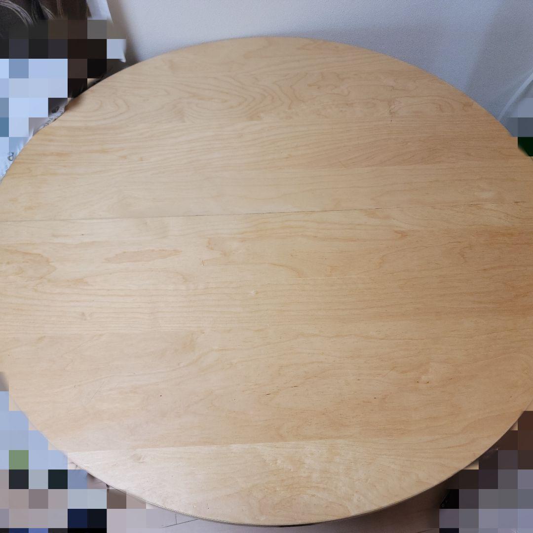 美品》IKEA BJURSTA 丸形伸張ダイニングテーブル - メルカリ