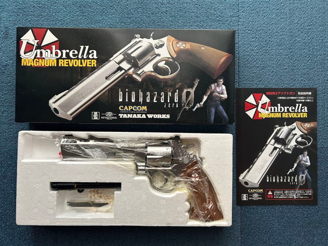 タナカワークス アンブレラ マグナムリボルバー 6インチ バイオハザード0 特選中古品】ガスガン タナカワークス バイオハザード0コラボモデル