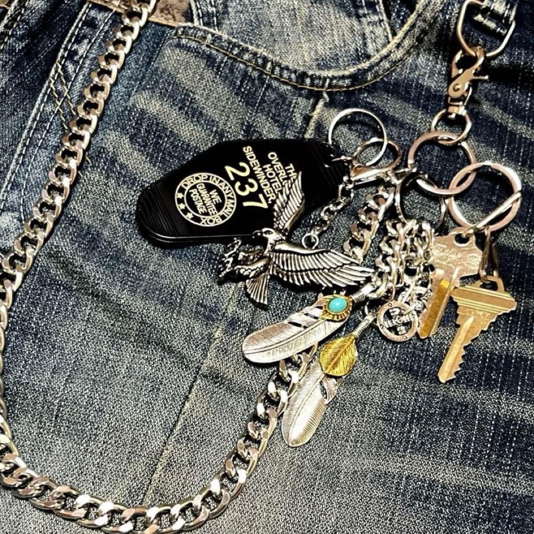 カラビナ ストリート アメカジ モーテルタグ ウォレットチェーン