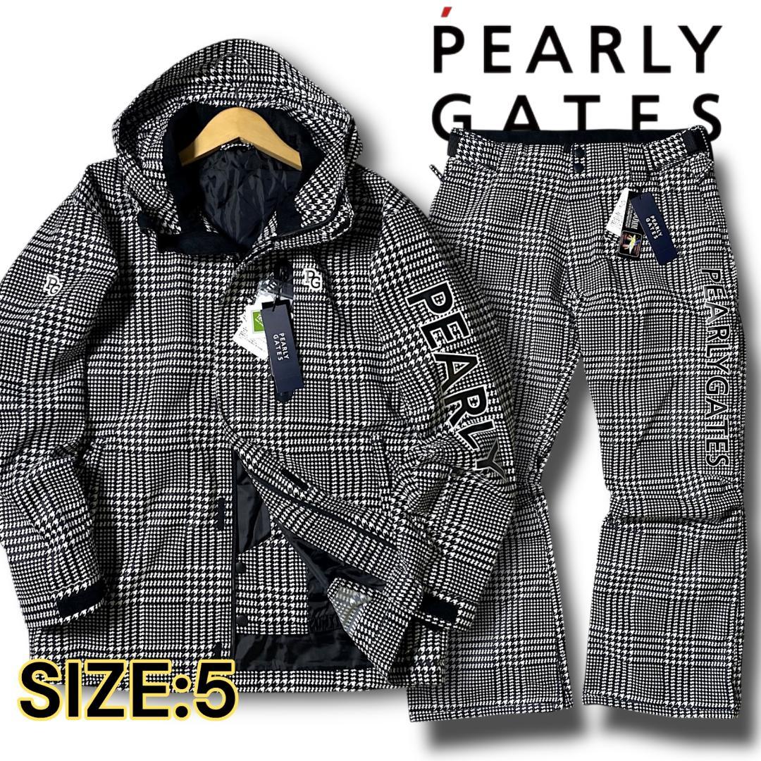 L 定価10.6万 パーリーゲイツ 上下セット スノーウェア スノボ 千鳥格子柄 定価10.6万 L パーリーゲイツ 千鳥格子柄 スノーウェア スノボ 上下