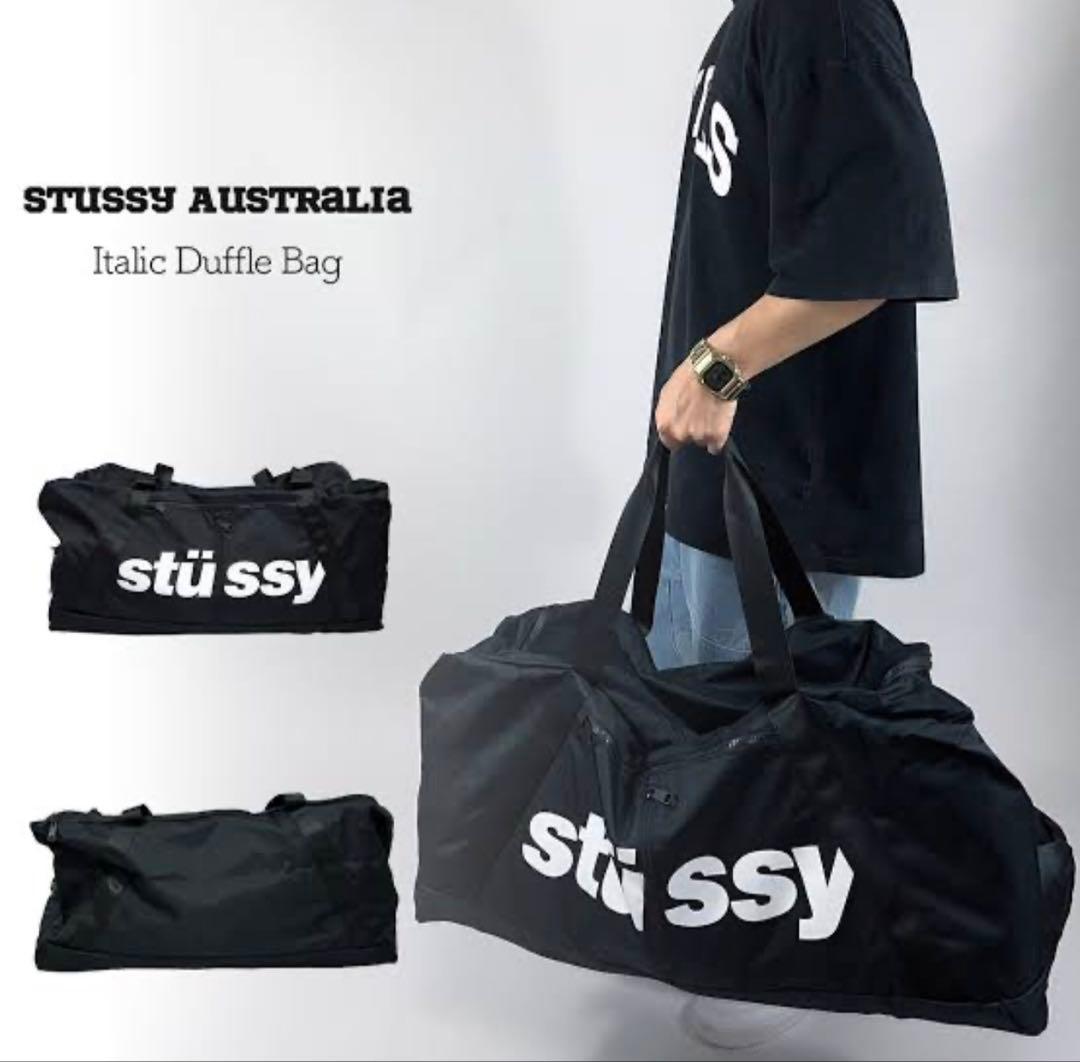 Stüssy Italic Duffle Bag ステューシー ダッフルバッグ Stussy ステューシー ダッフルバッグ 大きめ Italic Duffle Bag