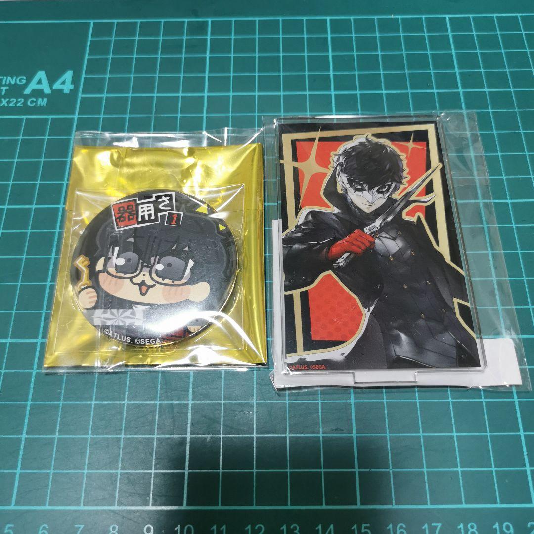 ペルソナ5 ジョーカー アクスタ 缶バッジ - メルカリ