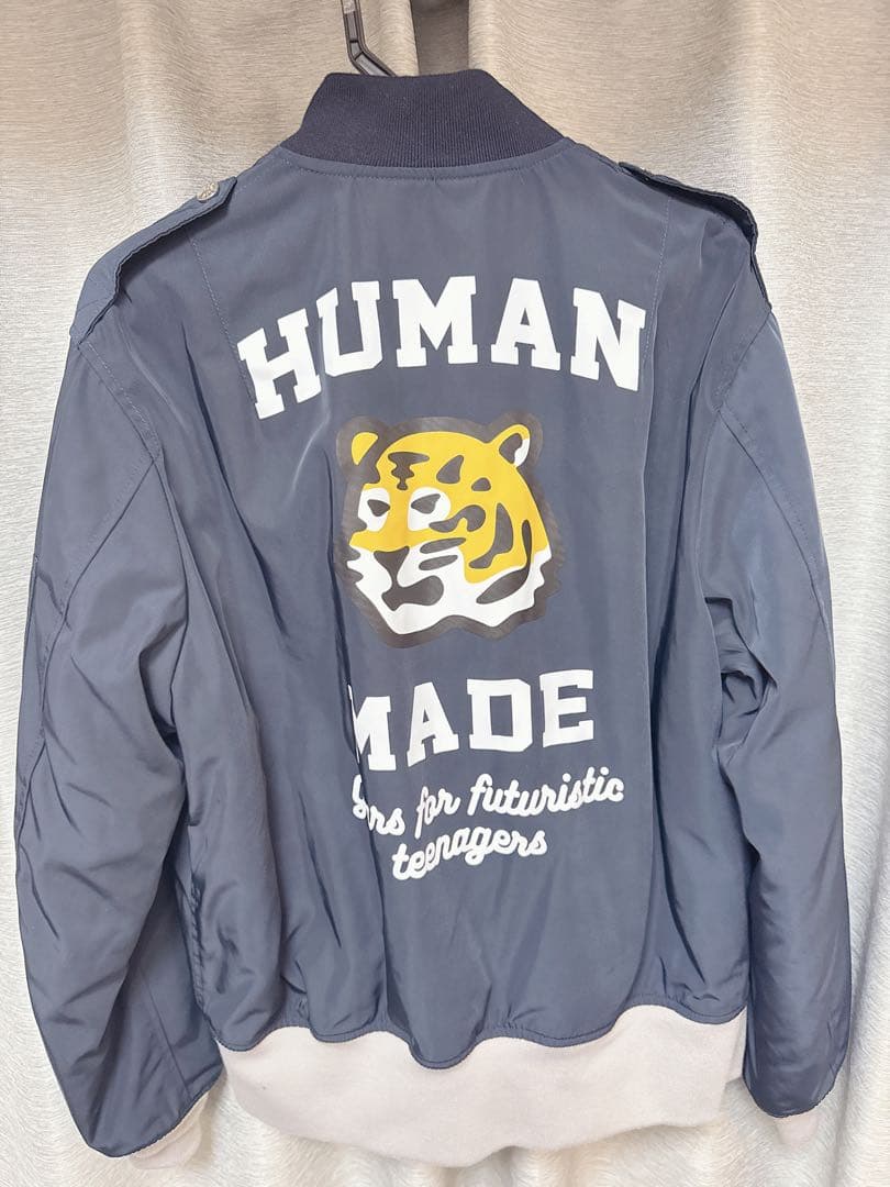 HUMAN MADE BOMBER JACKET Navy Sサイズの通販はau PAY マーケット