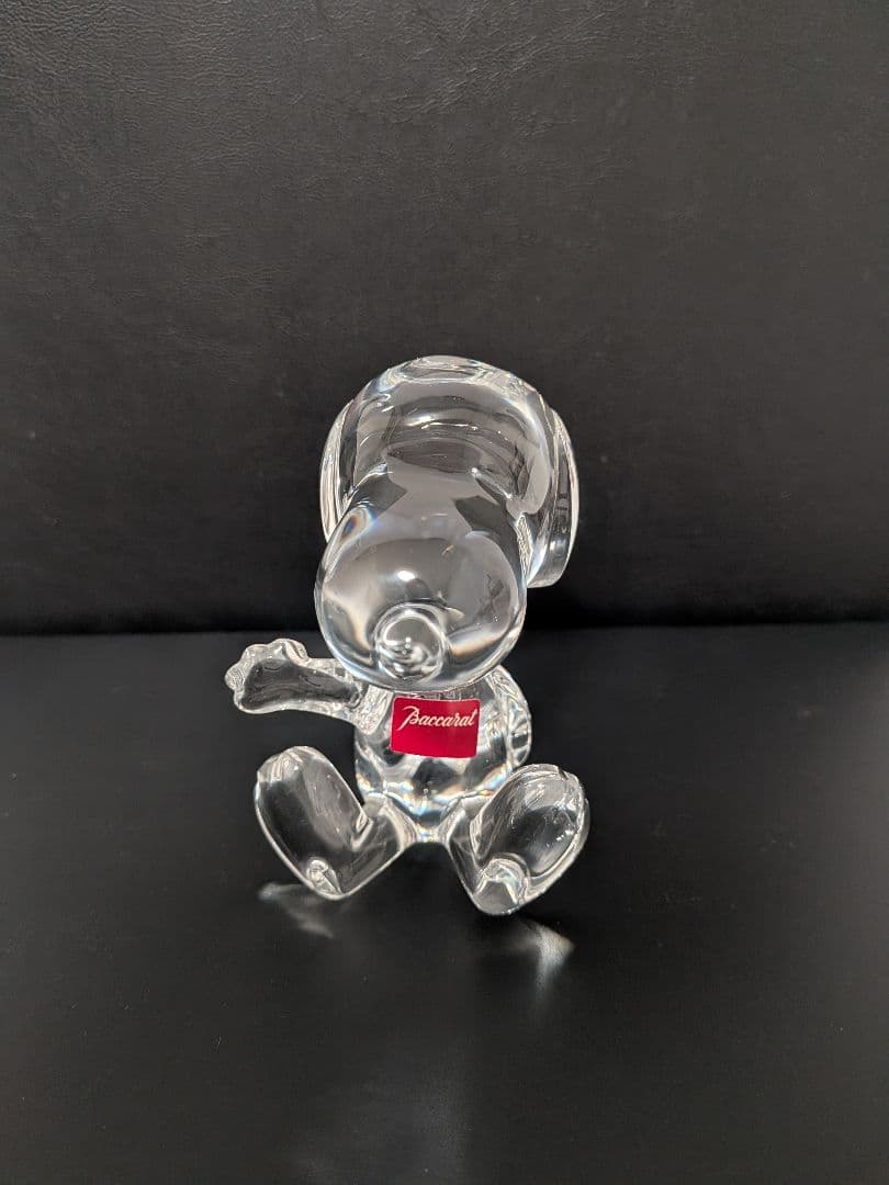 【最終値下げ】Baccarat　SNOOPY彫刻 NEW BACCARAT CRYSTAL CARTOON SNOOPY HEART FIGURINE #2613001 BRAND