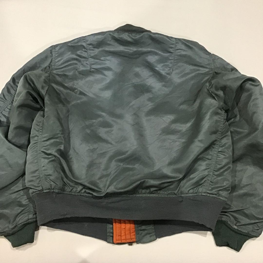 希少】70s 縦ステッチ MA-1 アルファ 米軍実物 フライトジャケット