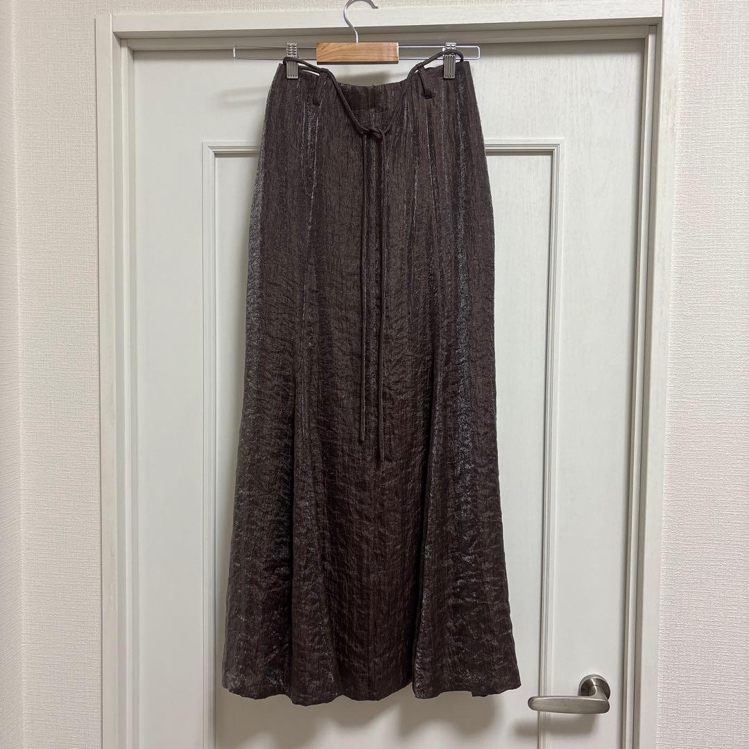 セパレートリボンマーメイドサテンスカート Aimeine