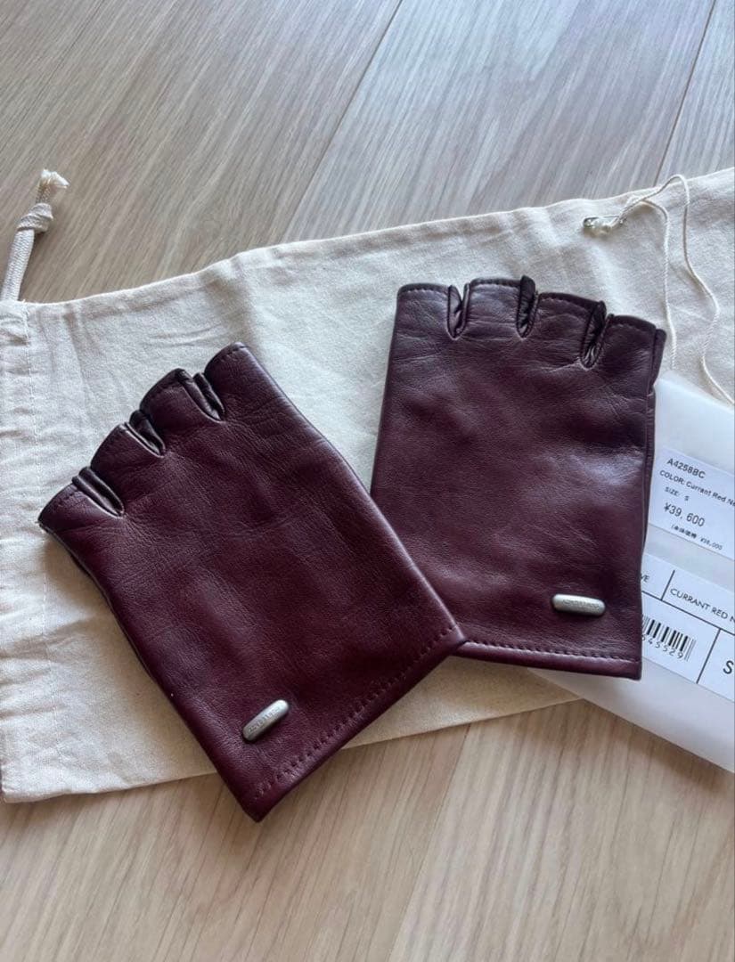 OURLEGACY BIKER GLOVE Currant Red Nappa - メルカリ