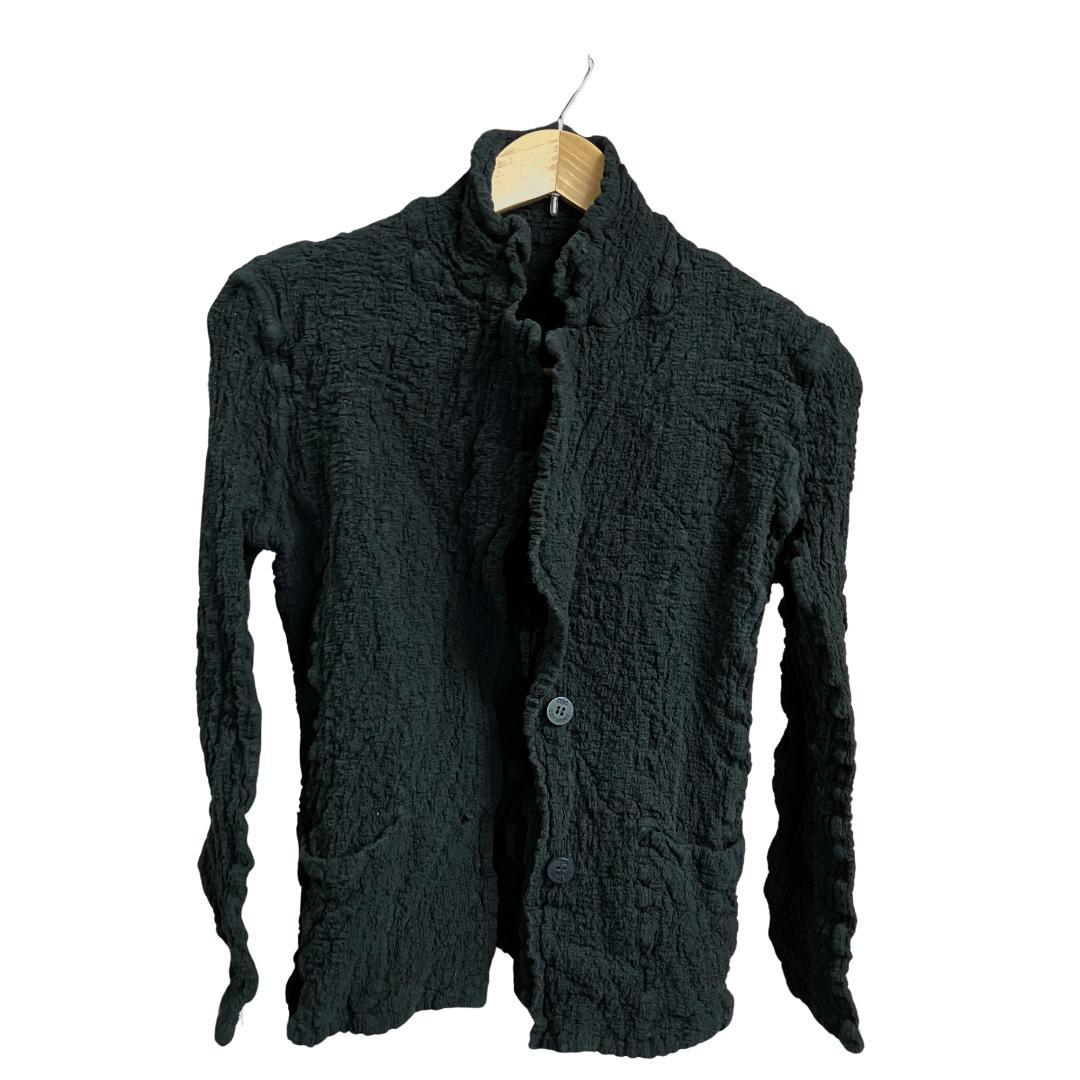 me ISSEY MIYAKE カーディガン カリフラワーシリーズ 黒 - メルカリ