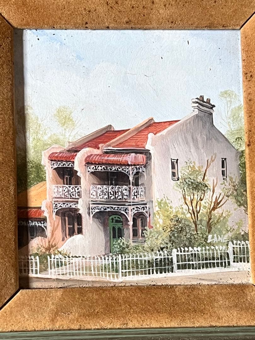 本物　油絵　オーストラリア人画家　ダイアナレイン