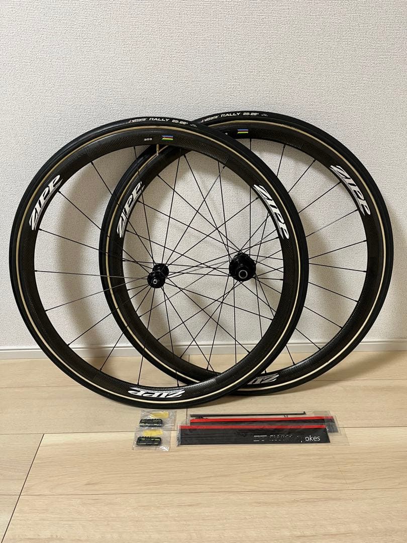 ZIPP 202 11S ジップ カーボンホイール チューブラー - メルカリ