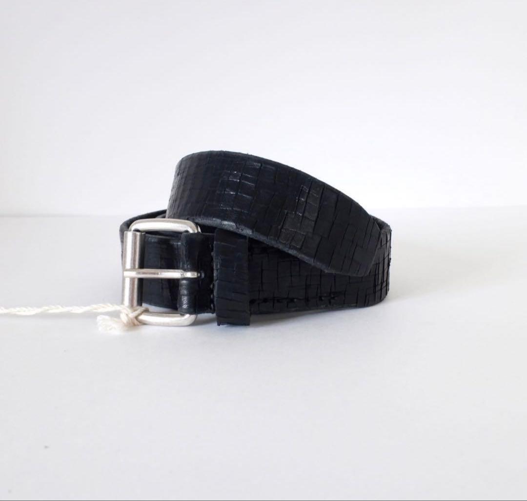 小物 Our Legacy 3CM BELT Laser Crack Leather Laser-Crack-Black-Leather-3cm-