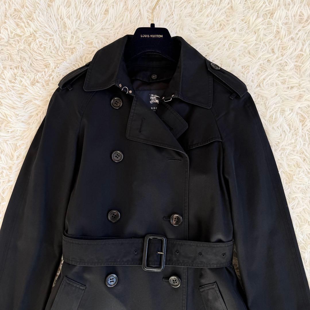 美品 バーバリーロンドン トレンチコート ライナー ノバチェック 黒 M