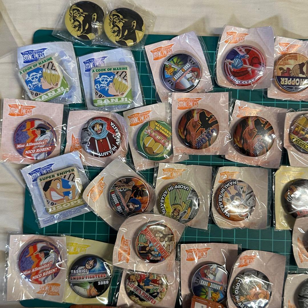 ワンピース　アラバスタ編　ガチャ缶バッジ　昔　初期　レトロ　大量まとめ売りセット
