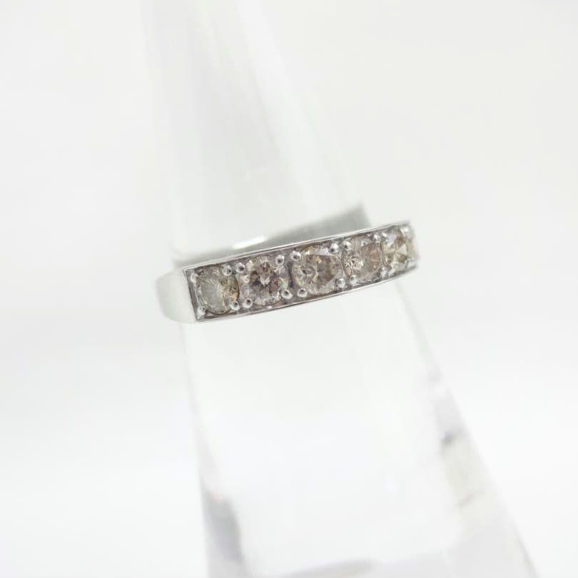 【澤田様】1.00ct　ダイヤモンド　ストレート　ハーフエタニティリングプラチナ