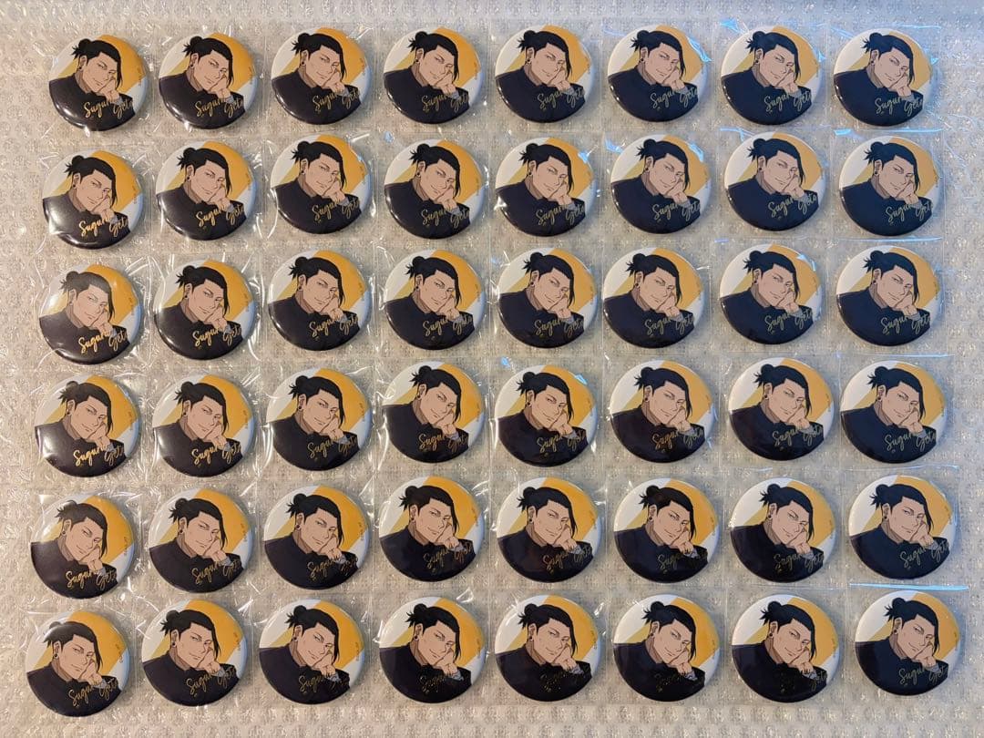 夏油傑　缶バッジ　プラザ　箔押し　48個 呪術廻戦 第2期 箔押し缶バッジ／夏油 傑 懐玉・玉折: キャラグッズ