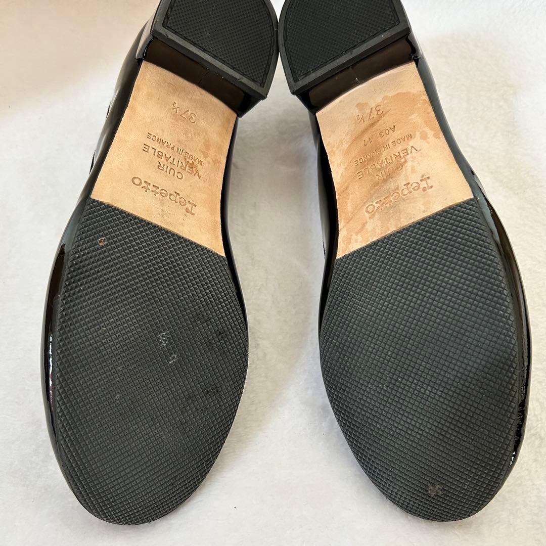 美品✨レペット エナメル ブラック37.5（23.5cm）