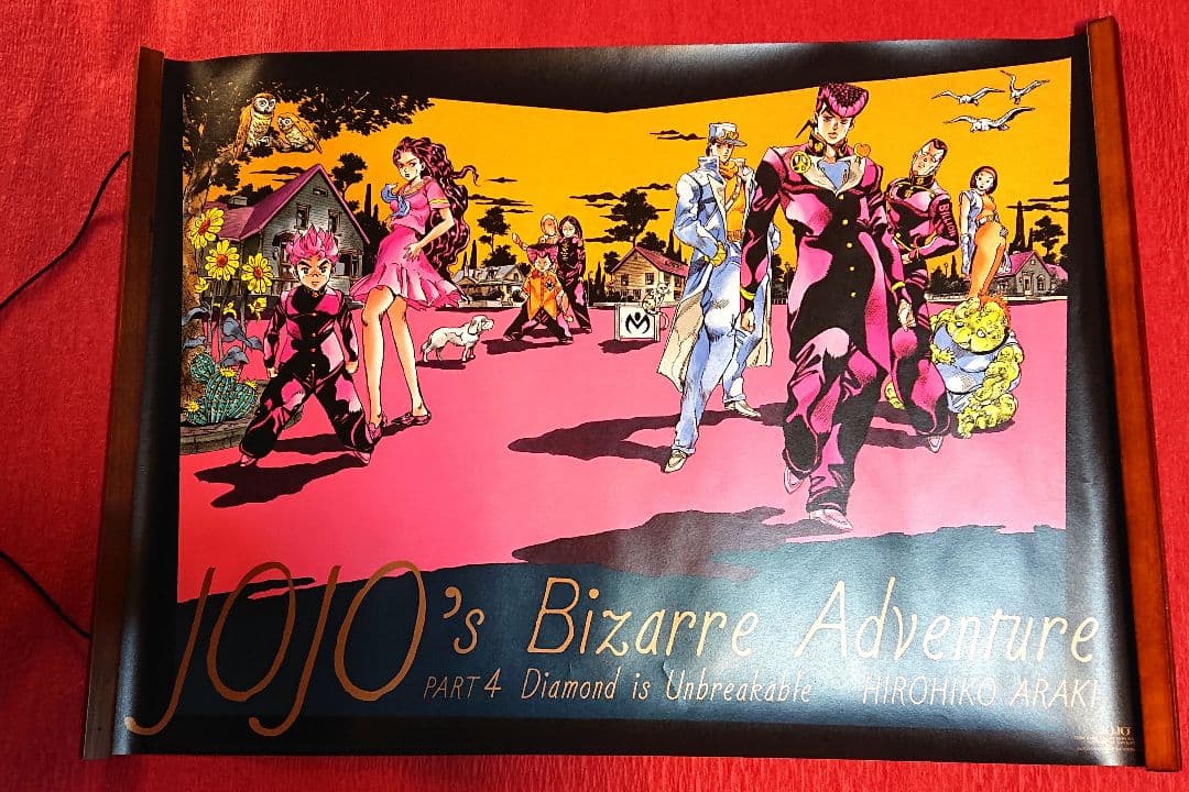ジョジョの奇妙な冒険 ジョジョ展 ポスター 4部 東方仗助 空条承太郎