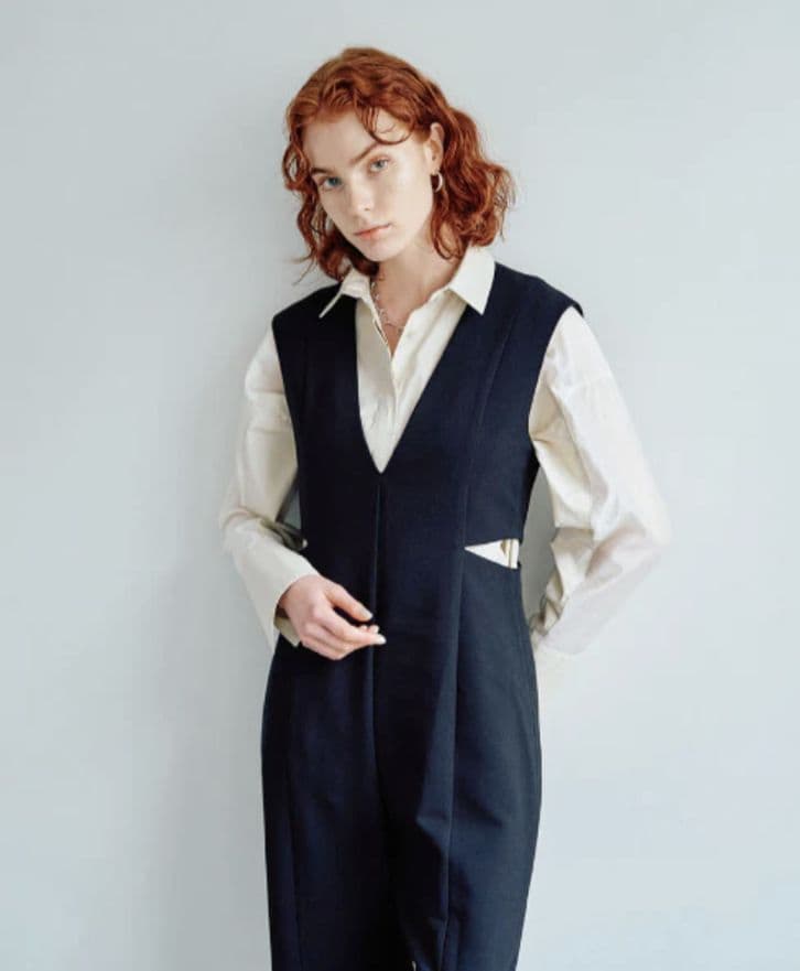【EMMA LIMBER】WAIST SLASH ROMPERS