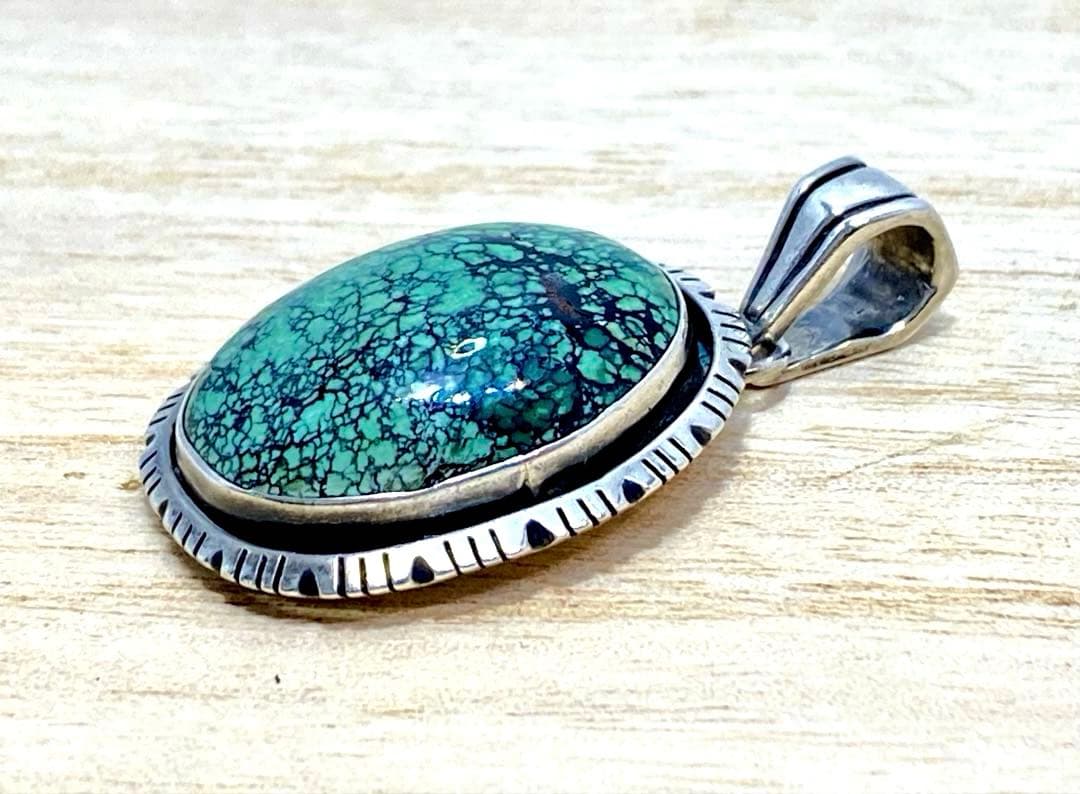 【P.A.Smith】ターコイズ ペンダントトップ ナバホ族 スターリングSV