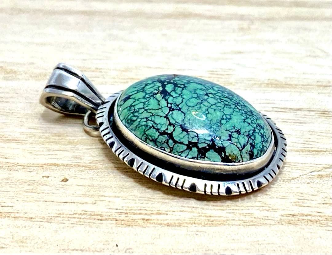 【P.A.Smith】ターコイズ ペンダントトップ ナバホ族 スターリングSV