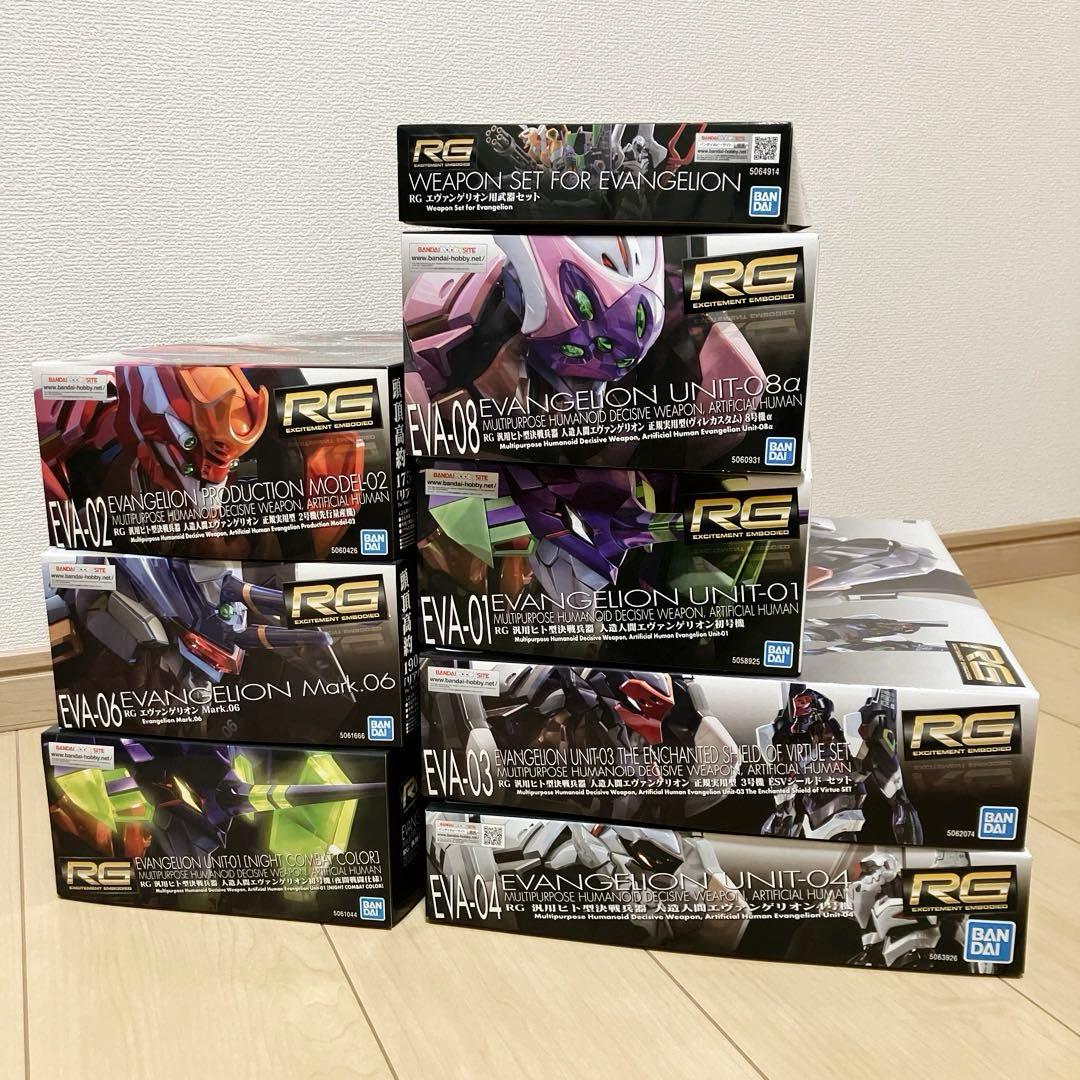 【新品】RG 汎用ヒト型決戦兵器 人造人間エヴァンゲリオン プラモデルセット RG 汎用ヒト型決戦兵器 人造人間エヴァンゲリオン初号機DX 輸送台