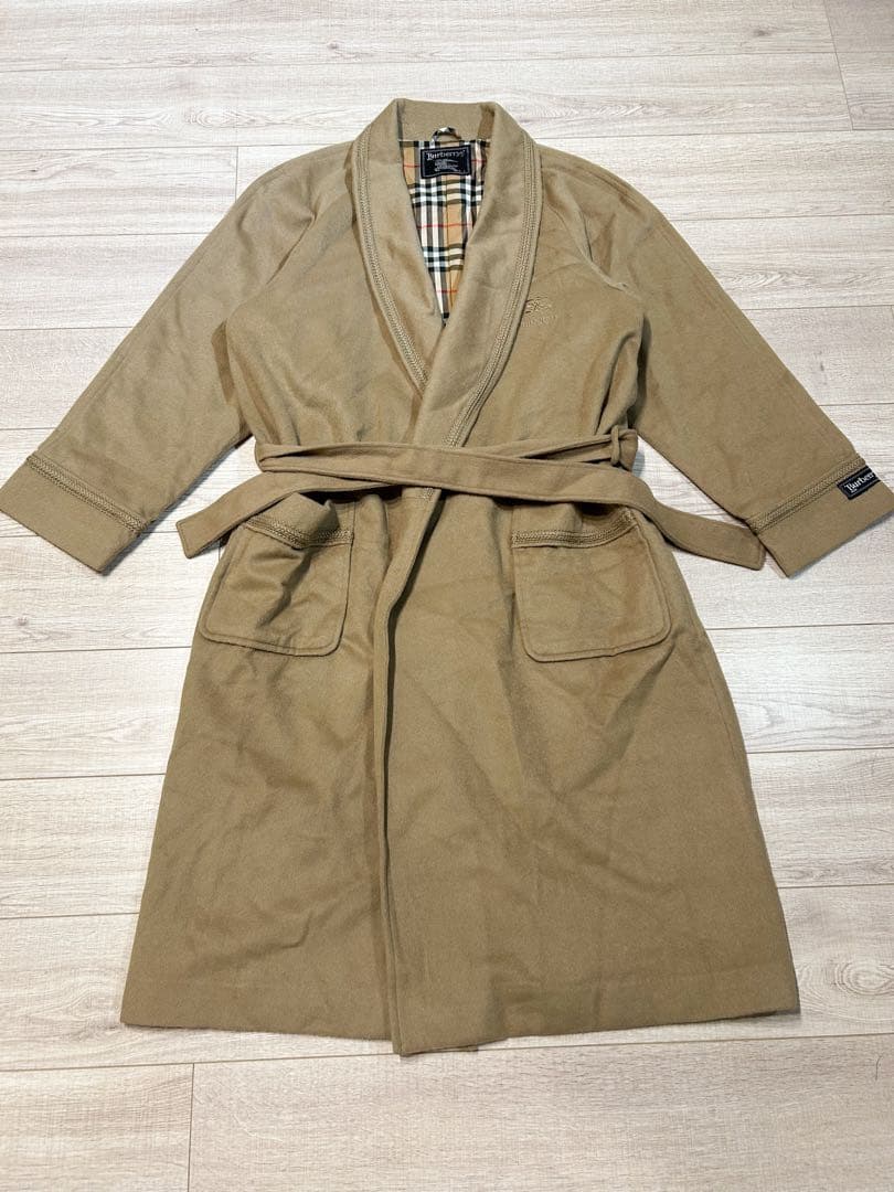 Burberrys バーバリー ガウンコート L ノバチェック カシミヤ混 - メルカリ